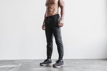 Nobull Men's Joggers Black | Australia (DN4618)